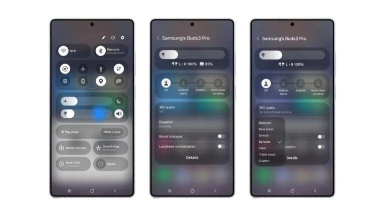 三星詳細介紹了 One UI 7 附帶的新 Galaxy Buds 3 控件