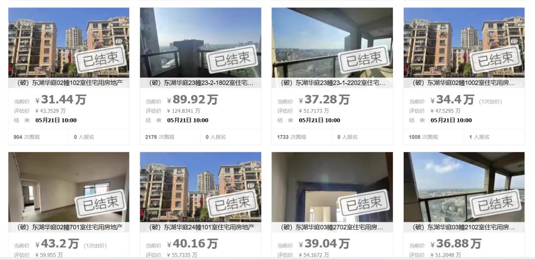 評(píng)估價(jià)超2.1億!蕪湖一開發(fā)商名下400套房產(chǎn)被拍賣