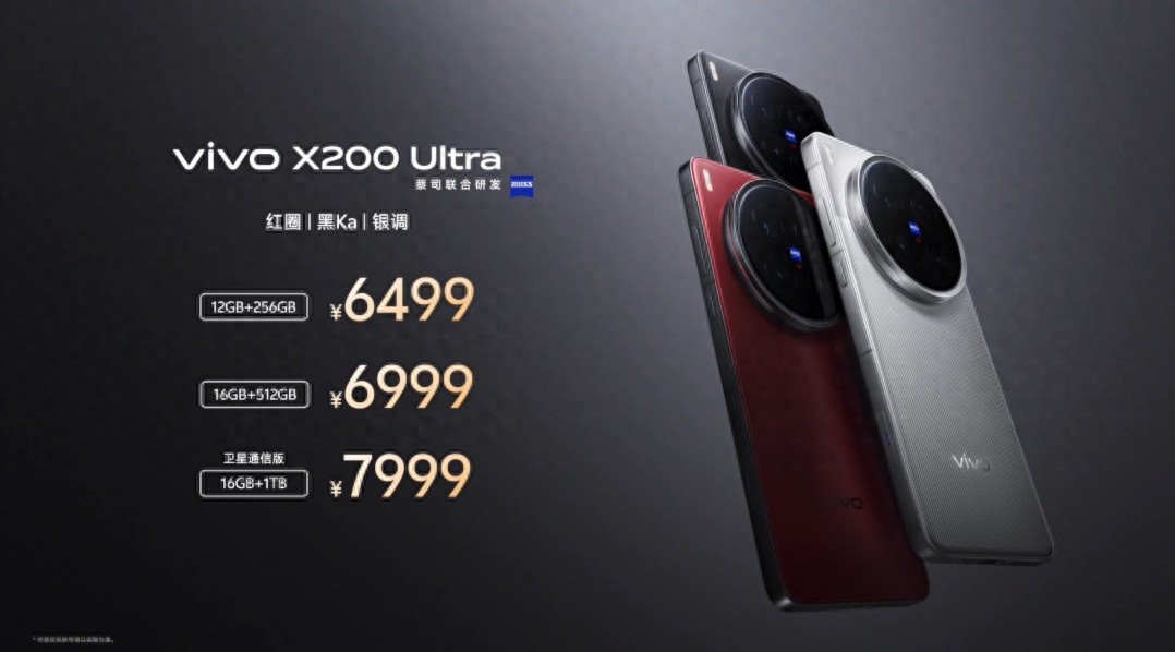 影像巨無霸 vivo X200 Ultra起售價6499元