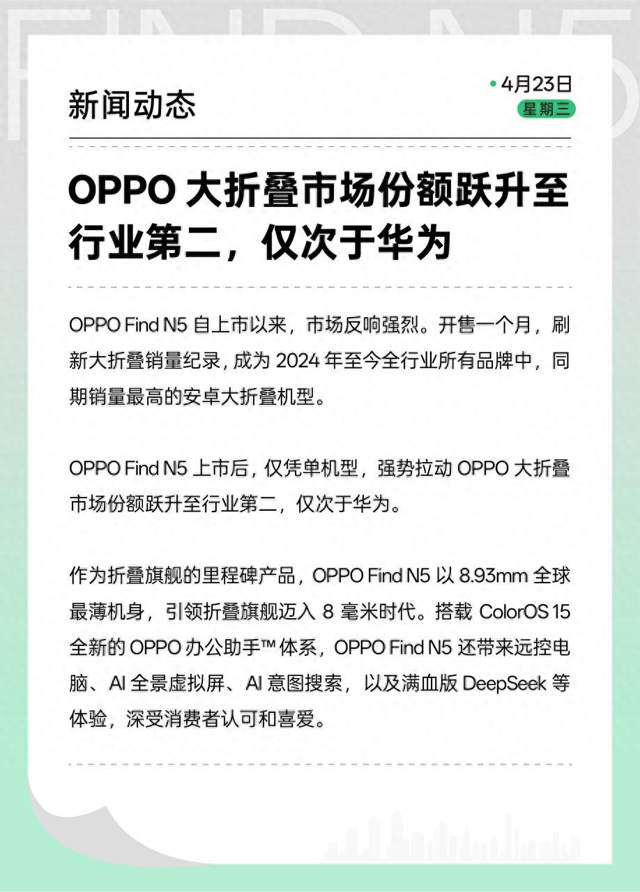 銷量領先勢不可擋,2025年的OPPO為什么這么猛?